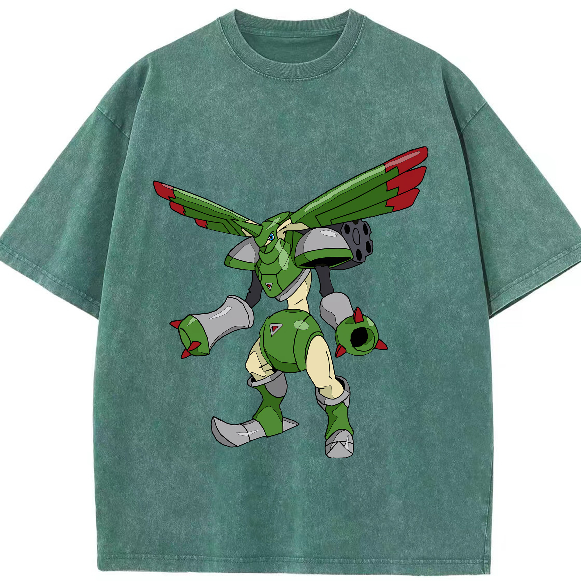 （画像用） Digimon デジタルモンスター/デジモン 綿100% ヴィンテージ風 半袖Tシャツ（フロントプリント）